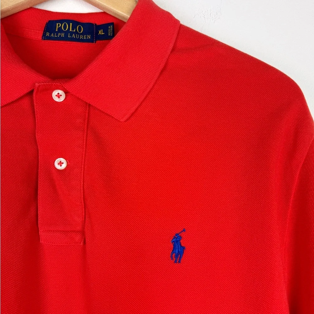 Polo Ralph Lauren Red-Orange Iconic Polo Shirt